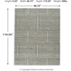image:imageSignature Design by Ashley Jossen Boho Wool Blend Indoor 8 x 10 Rug with Geometric Pattern Beige amp Gray8 x 10