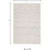 image:imageSignature Design by Ashley Jossick Handwoven Wool Area Rug 5 x 7 Cream78 x 10 Rectangular