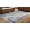 image:imageSignature Design by Ashley Langrich Modern Abstract Pattern Machine Woven 5 x 7 ft Medium Rug High Pile Blue Cream amp Gray5 x 8