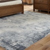 image:imageSignature Design by Ashley Langrich Modern Abstract Pattern Machine Woven 5 x 7 ft Medium Rug High Pile Blue Cream amp Gray5 x 8