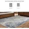 image:imageSignature Design by Ashley Langrich Modern Abstract Pattern Machine Woven 5 x 7 ft Medium Rug High Pile Blue Cream amp Gray5 x 8