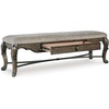 image:imageSignature Design by Ashley Maylee Upholstered Dining Bench 63 Storage