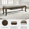 image:imageSignature Design by Ashley Maylee Upholstered Dining Bench 63 Storage