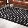 image:imageSignature Design by Ashley Minston Contemporary 5 x 7 Machine Woven Dot Design with Braided Tassel Edge Medium Area Rug High Pile Black amp White5 x 7