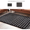 image:imageSignature Design by Ashley Minston Contemporary 5 x 7 Machine Woven Dot Design with Braided Tassel Edge Medium Area Rug High Pile Black amp White5 x 7
