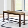 image:imageSignature Design by Ashley Robbinsdale 49 Counter Height Dining Bench Antique WhiteLight Brown  Dark Brown
