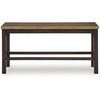 image:imageSignature Design by Ashley Robbinsdale 49 Counter Height Dining Bench Antique WhiteLight Brown  Dark Brown