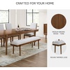 image:imageSignature Design by Ashley Robbinsdale 49 Counter Height Dining Bench Antique WhiteLight Gray  Light Brown