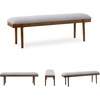 image:imageSignature Design by Ashley Robbinsdale 49 Counter Height Dining Bench Antique WhiteLight Gray  Light Brown