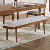 image:imageSignature Design by Ashley Robbinsdale 49 Counter Height Dining Bench Antique WhiteLight Gray  Light Brown