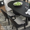 image:imageSignature Design by Ashley Rowanbeck Contemporary Upholstered Dining Chair with Casters Set of 2 WhiteBlack  Light Gray