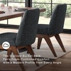 image:imageSignature Design by Ashley Rowanbeck Contemporary Upholstered Dining Chair with Casters Set of 2 WhiteDark Brown
