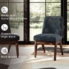 image:imageSignature Design by Ashley Rowanbeck Contemporary Upholstered Dining Chair with Casters Set of 2 WhiteDark Brown