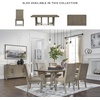 image:imageSignature Design by Ashley Rowanbeck Contemporary Upholstered Dining Chair with Casters Set of 2 WhiteGray  Brown