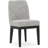 image:imageSignature Design by Ashley Rowanbeck Contemporary Upholstered Dining Chair with Casters Set of 2 WhiteGrey