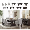 image:imageSignature Design by Ashley Rowanbeck Contemporary Upholstered Dining Chair with Casters Set of 2 WhiteGrey