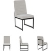 image:imageSignature Design by Ashley Rowanbeck Contemporary Upholstered Dining Chair with Casters Set of 2 WhiteLight Brown