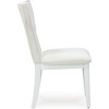image:imageSignature Design by Ashley Rowanbeck Contemporary Upholstered Dining Chair with Casters Set of 2 WhiteWhite