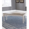 image:imageSignature Design by Ashley Skempton Farmhouse Storage Bench Distressed Finish Seat With Hidden Storage Wood 48 W x 15 D x 185 H White amp Light BrownStorage Bench
