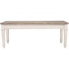 image:imageSignature Design by Ashley Skempton Farmhouse Storage Bench Distressed Finish Seat With Hidden Storage Wood 48 W x 15 D x 185 H White amp Light BrownStorage Bench