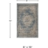 image:imageSignature Design by Ashley South Traditional 8 x 10 Low Pile Faded Motif Effect Area Rug Blue amp Beige8 x 10 Rectangular