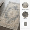image:imageSignature Design by Ashley South Traditional 8 x 10 Low Pile Faded Motif Effect Area Rug Blue amp Beige8 x 10 Rectangular