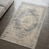 image:imageSignature Design by Ashley South Traditional 8 x 10 Low Pile Faded Motif Effect Area Rug Blue amp Beige8 x 10 Rectangular