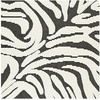image:imageSignature Design by Ashley Thomwith Contemporary Indoor Washable Zebra Design 8 x 10 Rug with Non Slip Backing Black amp White710 x 101 Rectangular