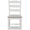 image:imageSignature Design by Ashley Upholstered Dining Chair Set of 2 WhiteBeigeWhite