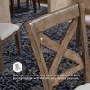image:imageSignature Design by Ashley Upholstered Dining Chair Set of 2 WhiteBrownBeige