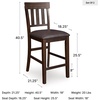 image:imageSignature Design by Ashley Vallister Backless Counter Height Dining BenchDark Brown