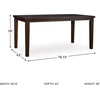 image:imageSignature Design by Ashley Vallister Backless Counter Height Dining BenchDark Brown