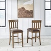 image:imageSignature Design by Ashley Vallister Backless Counter Height Dining BenchLight Brown