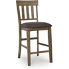 image:imageSignature Design by Ashley Vallister Backless Counter Height Dining BenchLight Brown