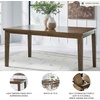 image:imageSignature Design by Ashley Vallister Backless Counter Height Dining BenchLight Brown