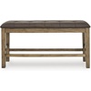 image:imageSignature Design by Ashley Vallister Backless Counter Height Dining BenchLight Brown