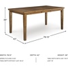 image:imageSignature Design by Ashley Vallister Backless Counter Height Dining BenchLight Brown