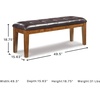 image:imageSignature Design by Ashley Vallister Backless Counter Height Dining BenchMedium Brown