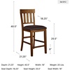 image:imageSignature Design by Ashley Vallister Backless Counter Height Dining BenchMedium Brown