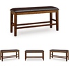 image:imageSignature Design by Ashley Vallister Backless Counter Height Dining BenchMedium Brown