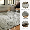 image:imageSignature Design by Ashley Valmontic Contemporary Indoor Abstract 8 x 10 Large Rug Gray amp Light Gray51 x 71 Rectangular