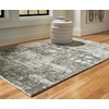 image:imageSignature Design by Ashley Valmontic Contemporary Indoor Abstract 8 x 10 Large Rug Gray amp Light Gray51 x 71 Rectangular