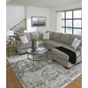 image:imageSignature Design by Ashley Valmontic Contemporary Indoor Abstract 8 x 10 Large Rug Gray amp Light Gray710 x 101 Rectangular