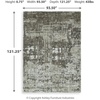 image:imageSignature Design by Ashley Valmontic Contemporary Indoor Abstract 8 x 10 Large Rug Gray amp Light Gray710 x 101 Rectangular