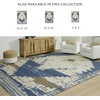 image:imageSignature Design by Ashley Varnler Classic Indoor Medallion 5 x 7 Rug Blue amp Light Brown51 x 69 Rectangular