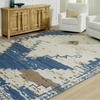 image:imageSignature Design by Ashley Varnler Classic Indoor Medallion 5 x 7 Rug Blue amp Light Brown51 x 69 Rectangular