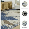 image:imageSignature Design by Ashley Varnler Classic Indoor Medallion 5 x 7 Rug Blue amp Light Brown78 x 97 Rectangular