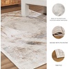 image:imageSignature Design by Ashley Varnwood Casual Stain Resistant Indoor Geometric 5 x 7 Rug Light Brown amp Light Gray5 x 7