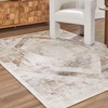 image:imageSignature Design by Ashley Varnwood Casual Stain Resistant Indoor Geometric 5 x 7 Rug Light Brown amp Light Gray5 x 7