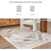 image:imageSignature Design by Ashley Varnwood Casual Stain Resistant Indoor Geometric 5 x 7 Rug Light Brown amp Light Gray5 x 7